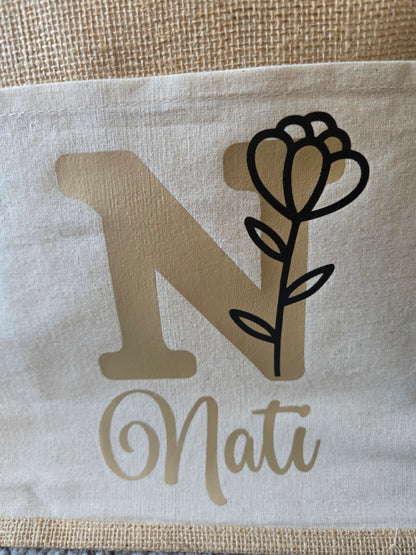 Tote bag con nombre