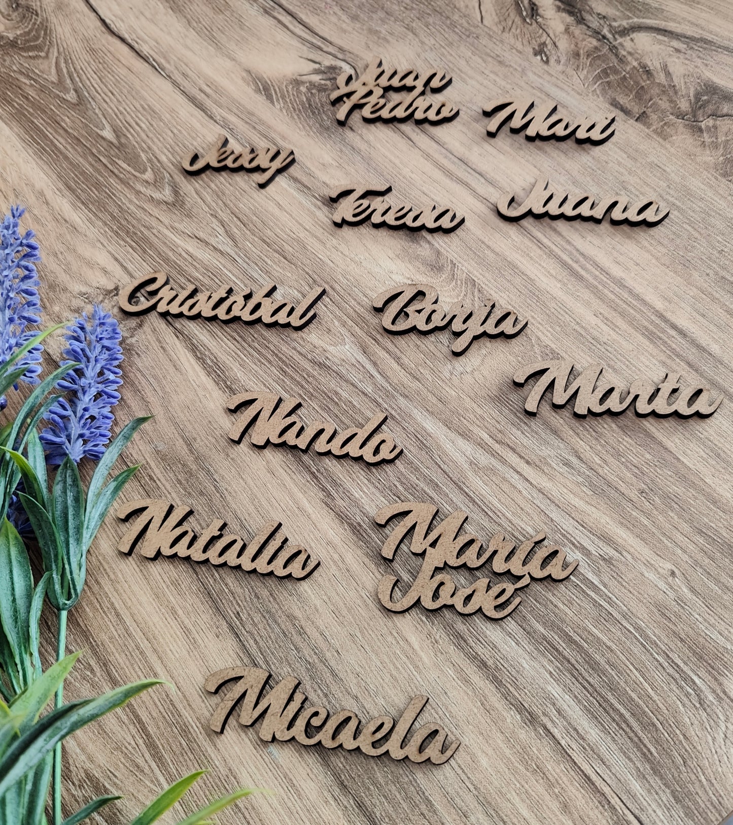 Marcasitios de madera personalizados