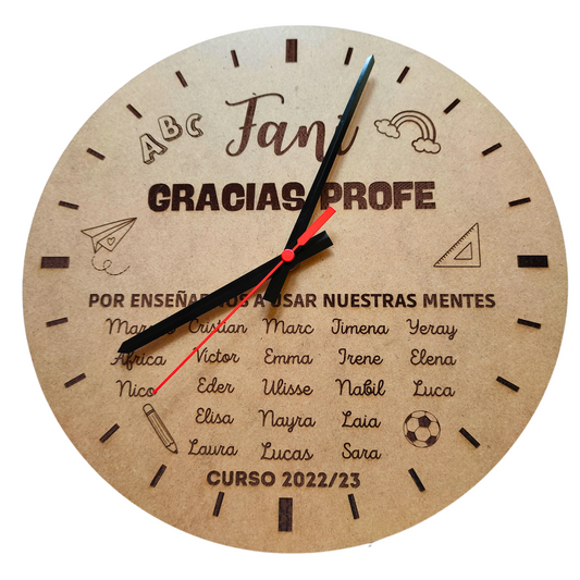 Reloj de madera