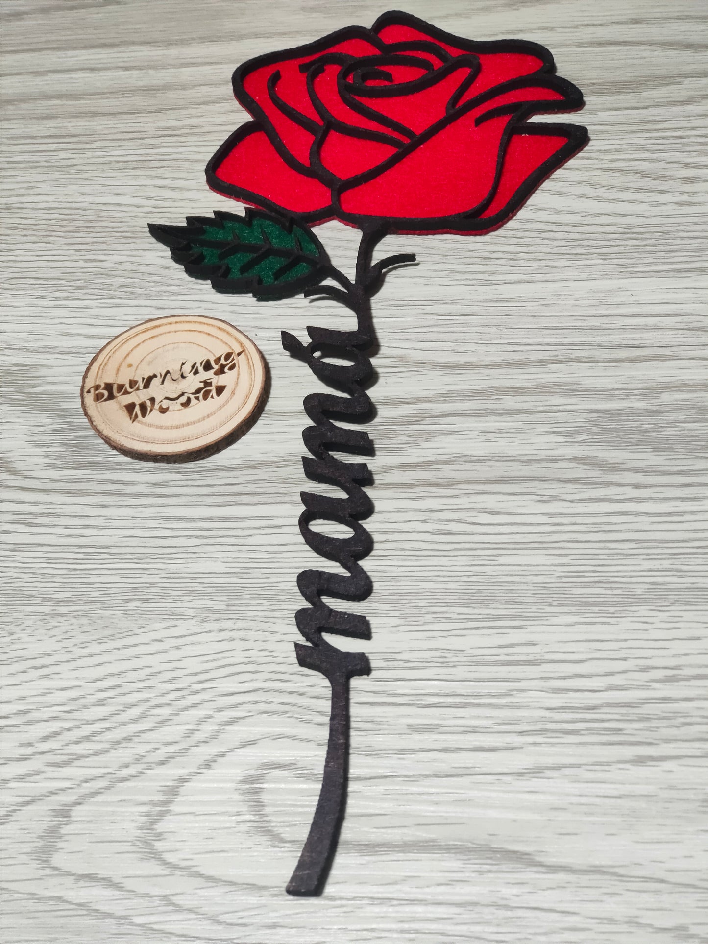 Rosa personalizada con nombre